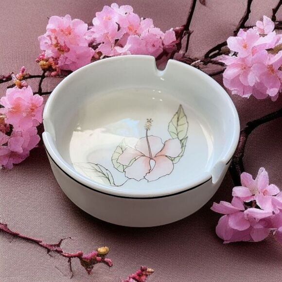 Pillivuyt Floral Ashtray Incense Burner Brush Holder Trinkets Porcelain France. - Picture 16 of 16